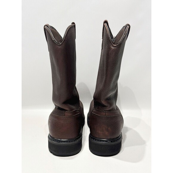 ROCKROOSTER Brown Leather 12” Steel Toe Work Boots Waterproof AP860 Men Size 12 - Picture 8 of 16